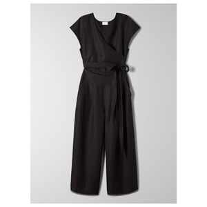 Wilfred Black Linen Jumpsuit